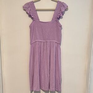 Nordstrom Lilac Ruffle Strap Dress